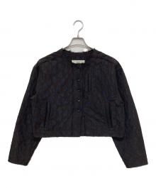 anuke（アンヌーク）の古着「Leopard Jacquard Jacket　62520110」｜ブラウン