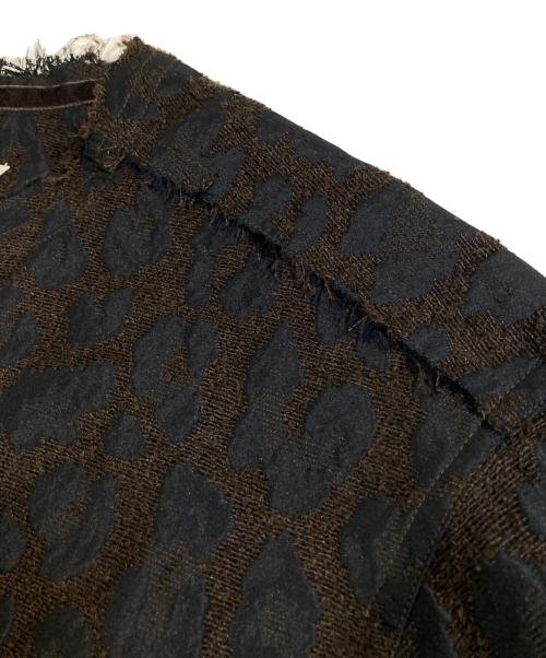 anuke（アンヌーク）anuke (アンヌーク) Leopard Jacquard Jacket　62520110 ブラウン サイズ:38の古着・服飾アイテム