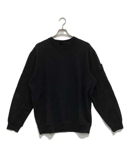 STONE ISLAND（ストーンアイランド）STONE ISLAND (ストーンアイランド) STRETCH COTTON FLEECE ブラック サイズ:Lの古着・服飾アイテム