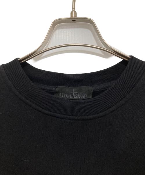 STONE ISLAND（ストーンアイランド）STONE ISLAND (ストーンアイランド) STRETCH COTTON FLEECE ブラック サイズ:Lの古着・服飾アイテム