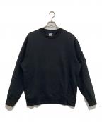 C.P COMPANYシーピーカンパニー）の古着「Garment Dyed レンズ付きスウェット」｜ブラック