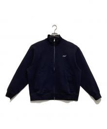 KITH（キス）の古着「ワンポイントロゴ刺繍スウェットジップアップジャケット」｜ネイビー