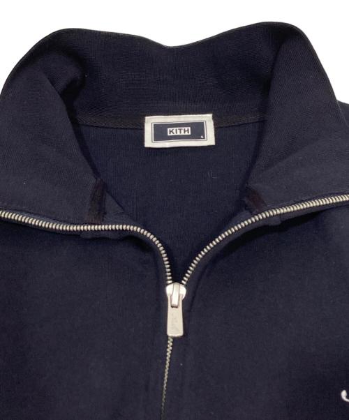 KITH（キス）KITH (キス) ワンポイントロゴ刺繍スウェットジップアップジャケット ネイビー サイズ:Sの古着・服飾アイテム