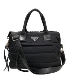 PRADA（プラダ）の古着「ステートボンバー 2WAYバッグ 1BB024」｜ブラック