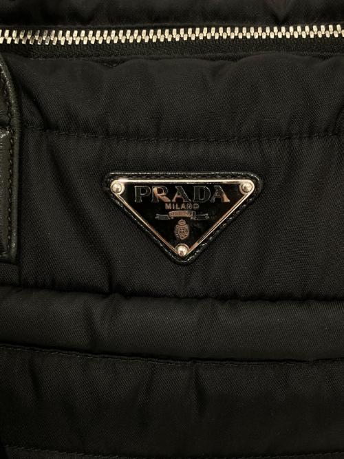 PRADA（プラダ）PRADA (プラダ) ステートボンバー 2WAYバッグ 1BB024 ブラックの古着・服飾アイテム