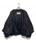 中古・古着 DRIES VAN NOTEN (ドリスヴァンノッテン) ラッフルスリーブボンバージャケット ネイビー サイズ:M：50000円