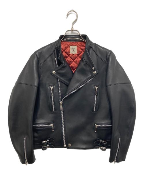 SCYE（サイ）SCYE (サイ) Lamb Skin Leather Biker Jacket　ライダースジャケット　1224-63032 ブラック サイズ:38の古着・服飾アイテム