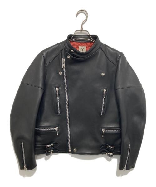 SCYE（サイ）SCYE (サイ) Lamb Skin Leather Biker Jacket　ライダースジャケット　1224-63032 ブラック サイズ:38の古着・服飾アイテム
