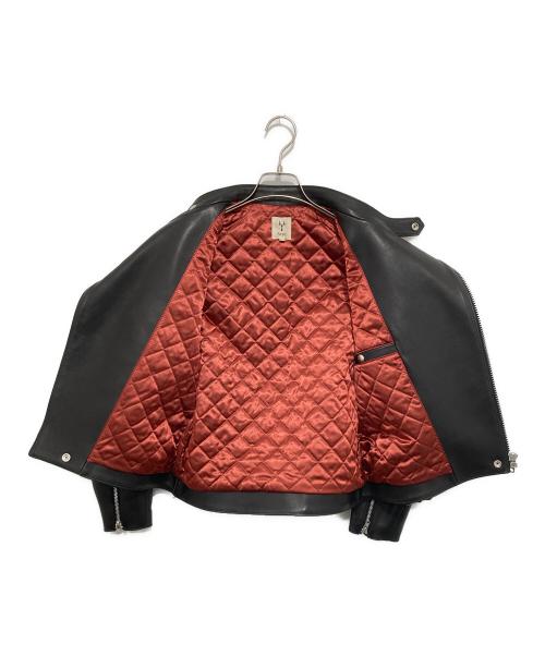 SCYE（サイ）SCYE (サイ) Lamb Skin Leather Biker Jacket　ライダースジャケット　1224-63032 ブラック サイズ:38の古着・服飾アイテム