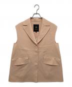 DRAWERドゥロワー）の古着「ツイルテーラードジレ　TWIL TAILORED GILET　6522-299-0878」｜ピンク