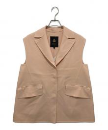 DRAWER（ドゥロワー）の古着「ツイルテーラードジレ　TWIL TAILORED GILET　6522-299-0878」｜ピンク