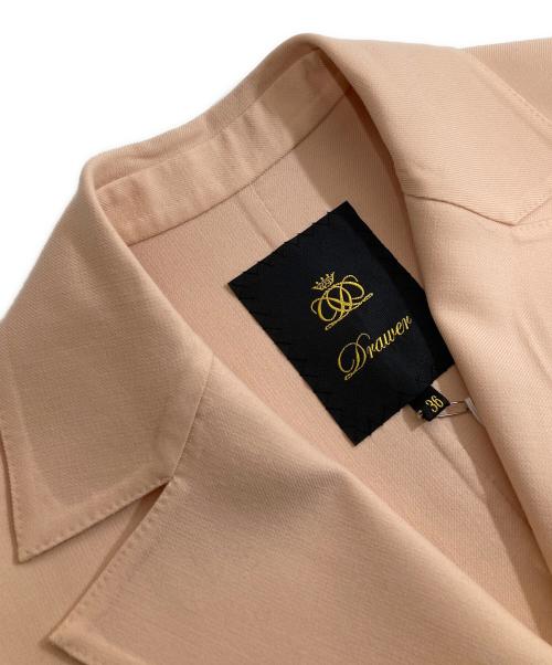 DRAWER（ドゥロワー）DRAWER (ドゥロワー) ツイルテーラードジレ　TWIL TAILORED GILET　6522-299-0878 ピンク サイズ:36の古着・服飾アイテム