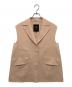 DRAWER（ドゥロワー）の古着「ツイルテーラードジレ　TWIL TAILORED GILET　6522-299-0878」｜ピンク