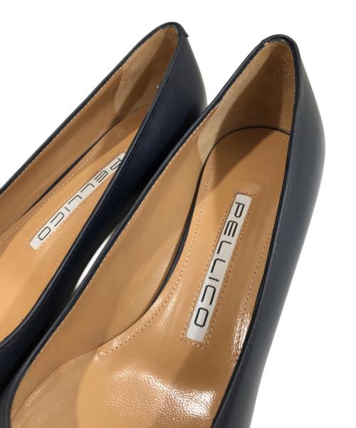 PELLICO（ペリーコ）PELLICO (ペリーコ) CLASS 0609 VITELL レザーパンプス ネイビー サイズ:23の古着・服飾アイテム