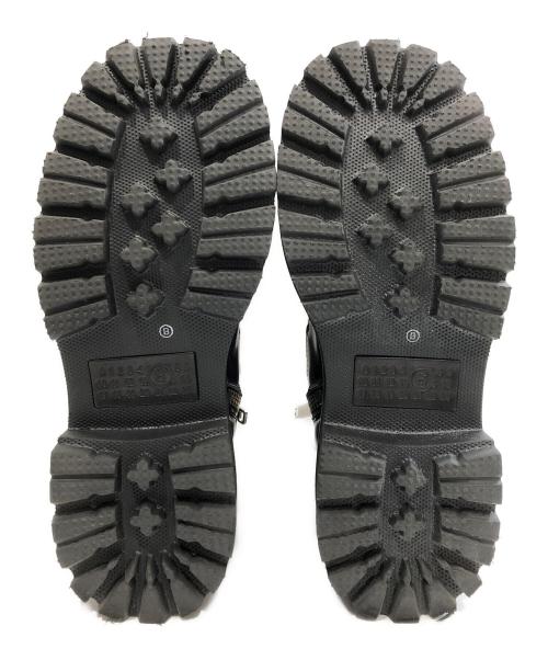 MM6 Maison Margiela（エムエムシックスメゾンマルジェラ）MM6 Maison Margiela (エムエムシックスメゾンマルジェラ) バックルアンクルブーツ　サイドジップブーツ　S59WU0239 P5779 ブラック サイズ:37の古着・服飾アイテム