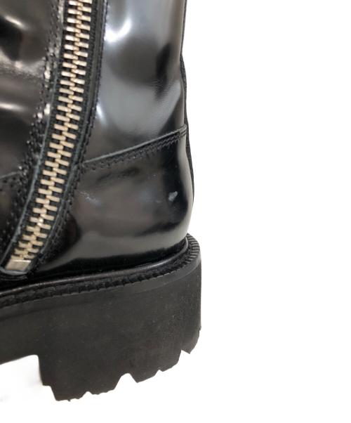 MM6 Maison Margiela（エムエムシックスメゾンマルジェラ）MM6 Maison Margiela (エムエムシックスメゾンマルジェラ) バックルアンクルブーツ　サイドジップブーツ　S59WU0239 P5779 ブラック サイズ:37の古着・服飾アイテム