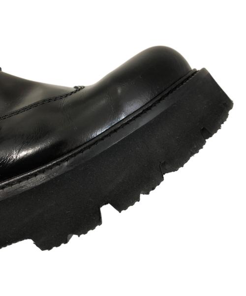 MM6 Maison Margiela（エムエムシックスメゾンマルジェラ）MM6 Maison Margiela (エムエムシックスメゾンマルジェラ) バックルアンクルブーツ　サイドジップブーツ　S59WU0239 P5779 ブラック サイズ:37の古着・服飾アイテム