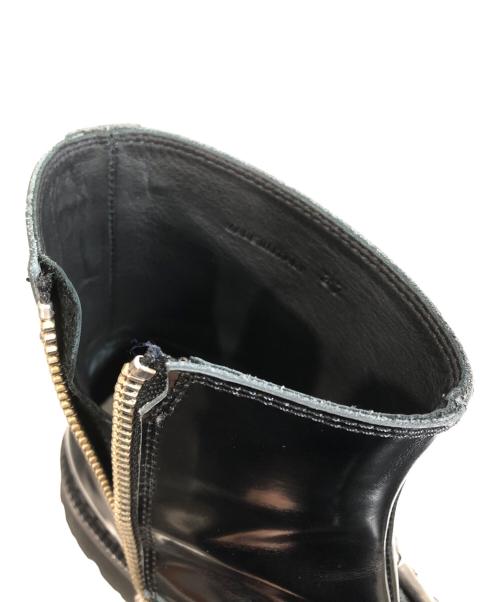 MM6 Maison Margiela（エムエムシックスメゾンマルジェラ）MM6 Maison Margiela (エムエムシックスメゾンマルジェラ) バックルアンクルブーツ　サイドジップブーツ　S59WU0239 P5779 ブラック サイズ:37の古着・服飾アイテム