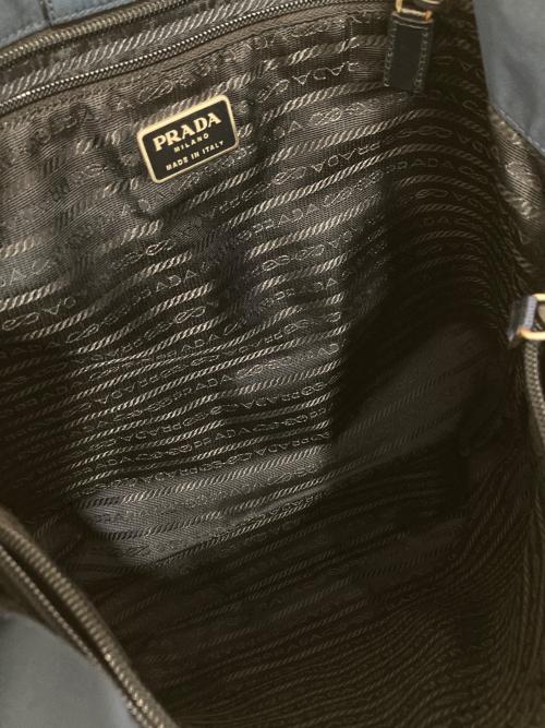 PRADA（プラダ）PRADA (プラダ) ナイロントートバッグ ネイビーの古着・服飾アイテム