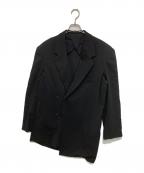 Yohji Yamamoto pour hommeヨウジヤマモト プールオム）の古着「ドレーピング サマータキシードジャケット」｜ブラック