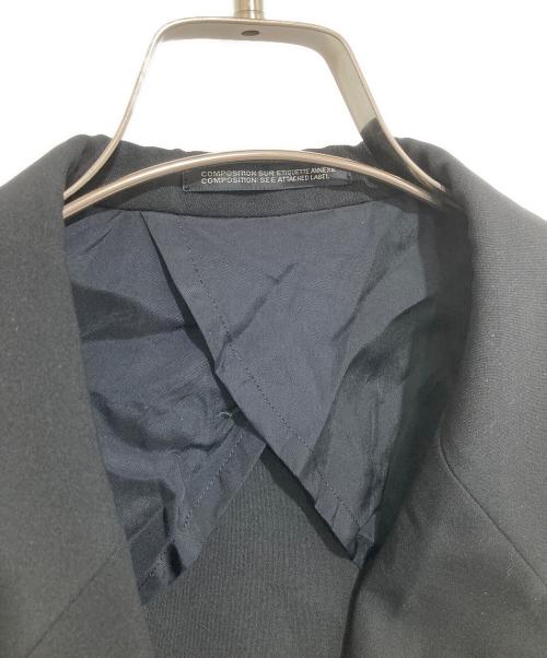 Yohji Yamamoto pour homme（ヨウジヤマモト プールオム）Yohji Yamamoto pour homme (ヨウジヤマモト プールオム) 23SS SUMMER TUXEDO W-DRAPING JK-C  ドレーピング サマータキシードジャケット HZ-J37-102 ブラック サイズ:2の古着・服飾アイテム