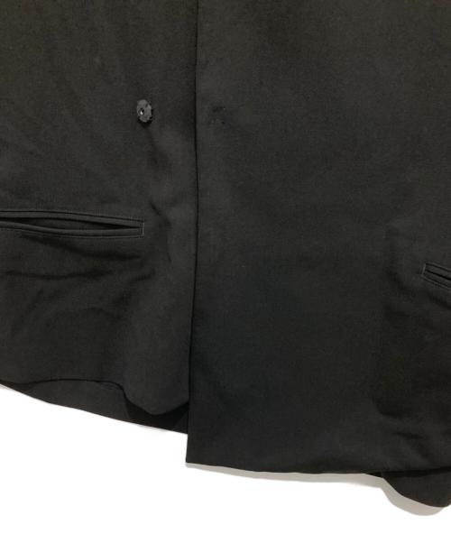 Yohji Yamamoto pour homme（ヨウジヤマモト プールオム）Yohji Yamamoto pour homme (ヨウジヤマモト プールオム) 23SS SUMMER TUXEDO W-DRAPING JK-C  ドレーピング サマータキシードジャケット HZ-J37-102 ブラック サイズ:2の古着・服飾アイテム