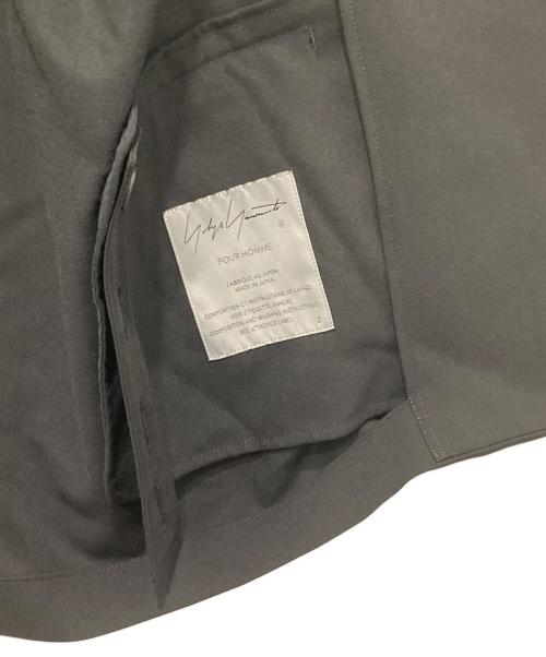 Yohji Yamamoto pour homme（ヨウジヤマモト プールオム）Yohji Yamamoto pour homme (ヨウジヤマモト プールオム) 23SS SUMMER TUXEDO W-DRAPING JK-C  ドレーピング サマータキシードジャケット HZ-J37-102 ブラック サイズ:2の古着・服飾アイテム