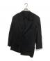 Yohji Yamamoto pour homme（ヨウジヤマモト プールオム）の古着「23SS SUMMER TUXEDO W-DRAPING JK-C  ドレーピング サマータキシードジャケット HZ-J37-102」｜ブラック