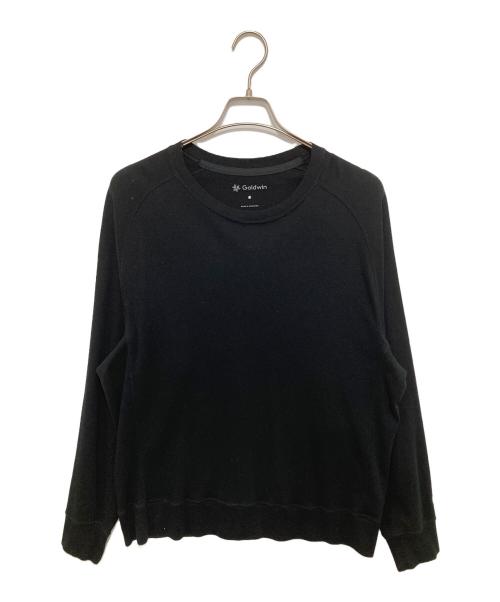 GOLDWIN（ゴールドウイン）GOLDWIN (ゴールドウイン) コットンカバーヤーン クルーネックロングスリーブTシャツ ブラック サイズ:２の古着・服飾アイテム