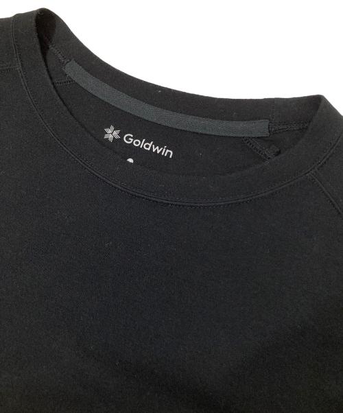 GOLDWIN（ゴールドウイン）GOLDWIN (ゴールドウイン) コットンカバーヤーン クルーネックロングスリーブTシャツ ブラック サイズ:２の古着・服飾アイテム