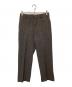 AURALEE（オーラリー）の古着「ALPACA WOOL SILK TWEED SLACKS　アルパカウールシルクツイードスラックス　A25AP04LS」｜ブラウン