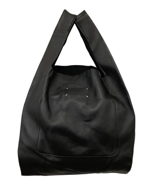 Maison Margiela（メゾンマルジェラ）Maison Margiela (メゾンマルジェラ) レザーショッピングバッグ ブラックの古着・服飾アイテム