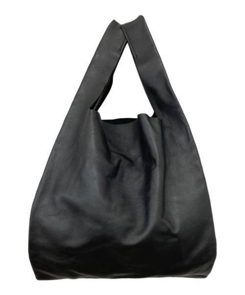 Maison Margiela（メゾンマルジェラ）Maison Margiela (メゾンマルジェラ) レザーショッピングバッグ ブラックの古着・服飾アイテム