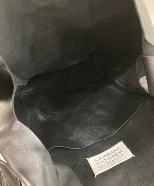 Maison Margiela（メゾンマルジェラ）Maison Margiela (メゾンマルジェラ) レザーショッピングバッグ ブラックの古着・服飾アイテム
