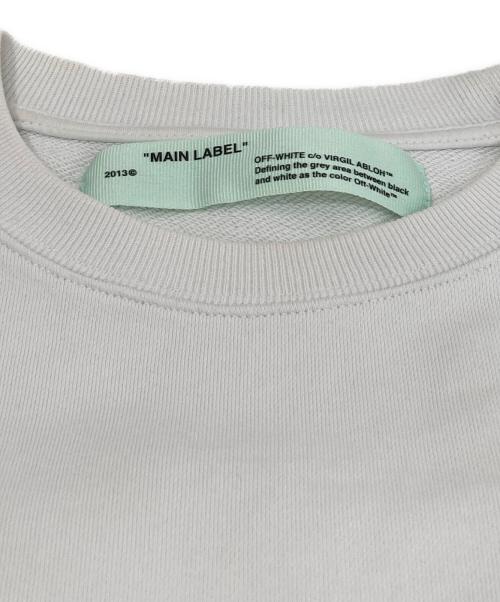 OFFWHITE（オフホワイト）OFFWHITE (オフホワイト) HANNA LEAVES クルーネックスウェット ホワイト サイズ:Mの古着・服飾アイテム