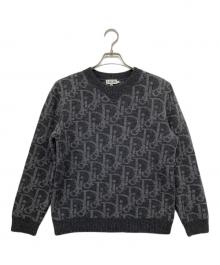 Christian Dior（クリスチャン ディオール）の古着「オブリーク ニットセーター」｜グレー