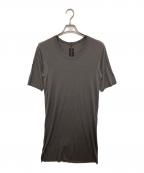 RICK OWENSリックオウエンス）の古着「レーヨンロングTシャツ」｜グレー