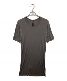 RICK OWENS（リックオウエンス）の古着「レーヨンロングTシャツ」｜グレー