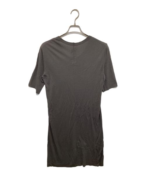 RICK OWENS（リックオウエンス）RICK OWENS (リックオウエンス) レーヨンロングTシャツ グレー サイズ:Sの古着・服飾アイテム