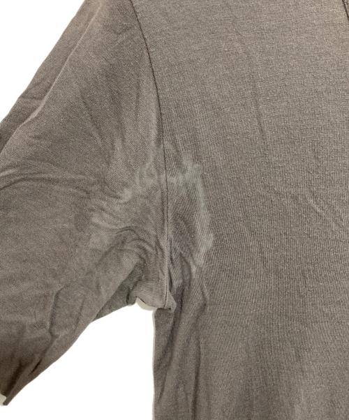 RICK OWENS（リックオウエンス）RICK OWENS (リックオウエンス) レーヨンロングTシャツ グレー サイズ:Sの古着・服飾アイテム