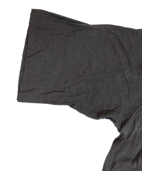 RICK OWENS（リックオウエンス）RICK OWENS (リックオウエンス) レーヨンロングTシャツ グレー サイズ:Sの古着・服飾アイテム