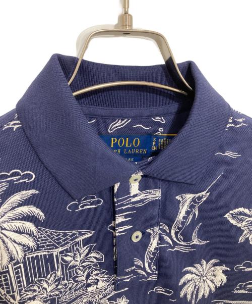 POLO RALPH LAUREN（ポロ・ラルフローレン）POLO RALPH LAUREN (ポロ・ラルフローレン) クラシックフィットPOLOメッシュポロシャツ ネイビー サイズ:Sの古着・服飾アイテム