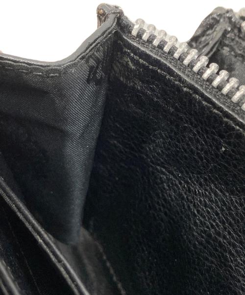 CHROME HEARTS（クロムハーツ）CHROME HEARTS (クロムハーツ) セメタリークロス キルティング クロスパッチ ラウンドファスナー ブラックの古着・服飾アイテム