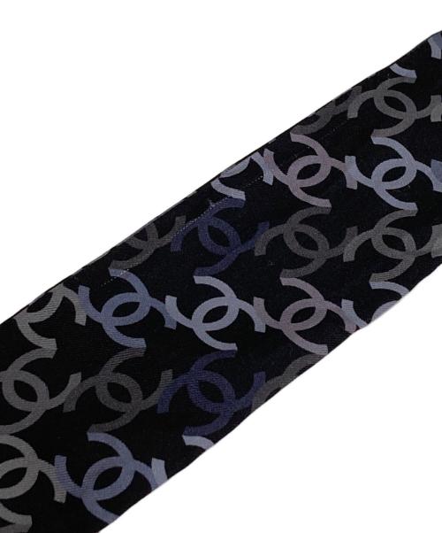 CHANEL（シャネル）CHANEL (シャネル) ココマークツイリー シルクスカーフ ブラックの古着・服飾アイテム