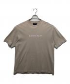 BALENCIAGAバレンシアガ）の古着「Logo Medium Fit Tee 612966 TIV54」｜ベージュ