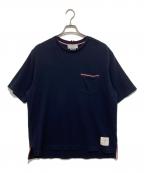 Thom Browneトムブラウン）の古着「ミラノコットン オーバーサイズポケットTシャツ」｜ネイビー