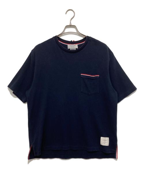 Thom Browne（トムブラウン）Thom Browne (トムブラウン) ミラノコットン オーバーサイズポケットTシャツ ネイビー サイズ:3の古着・服飾アイテム