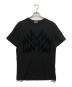 MONCLER（モンクレール）の古着「フロッキープリントロゴTシャツ」｜ブラック