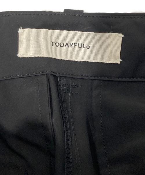 TODAYFUL（トゥデイフル）TODAYFUL (トゥデイフル) Taslan Belt Pants ブラック サイズ:36の古着・服飾アイテム