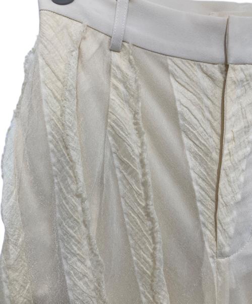 TODAYFUL（トゥデイフル）TODAYFUL (トゥデイフル) Sheer Jacquard Trousers　シアージャガードトラウザー　12510705 アイボリー サイズ:38の古着・服飾アイテム